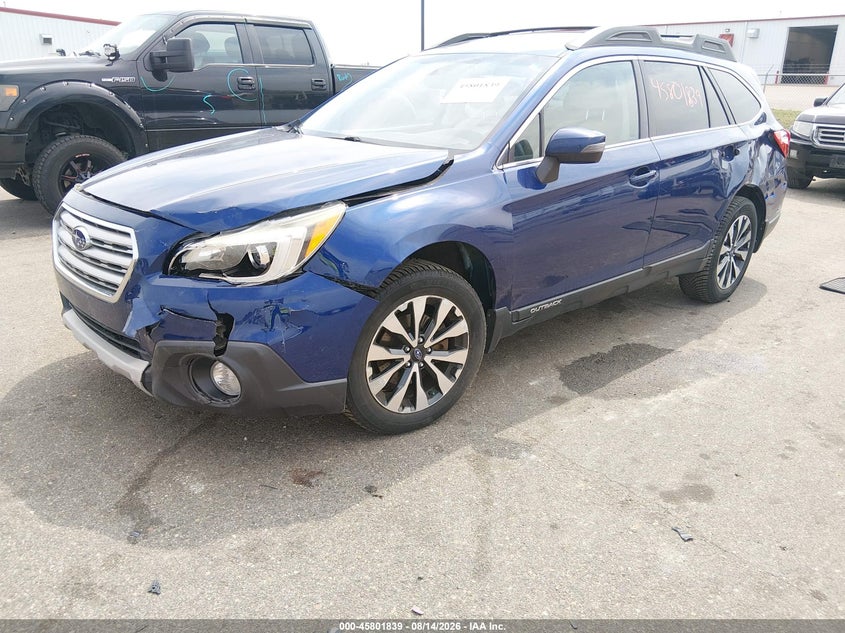 Vin: 4s4bsbnc6f3266272, lot: 46300671, subaru outback 2.5i limited 20152
