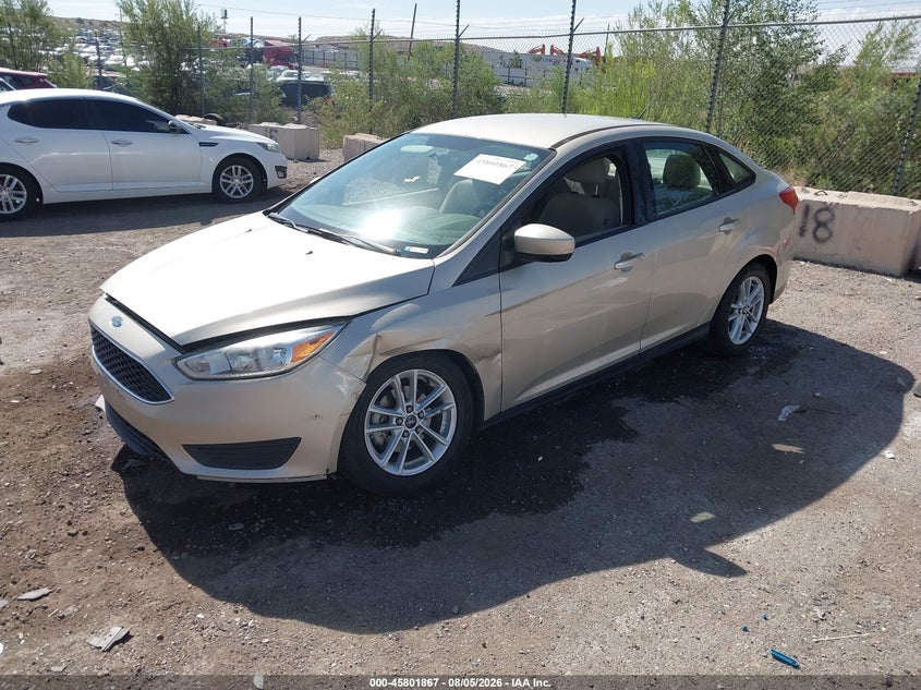 Vin: 1fadp3f2xjl272892, lot: 46300698, ford focus se 20182