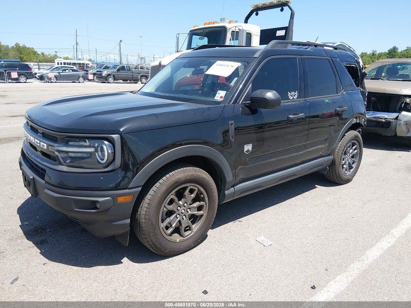 Vin: 3fmcr9b68pre02122, lot: 46300701, ford bronco sport big bend 20232