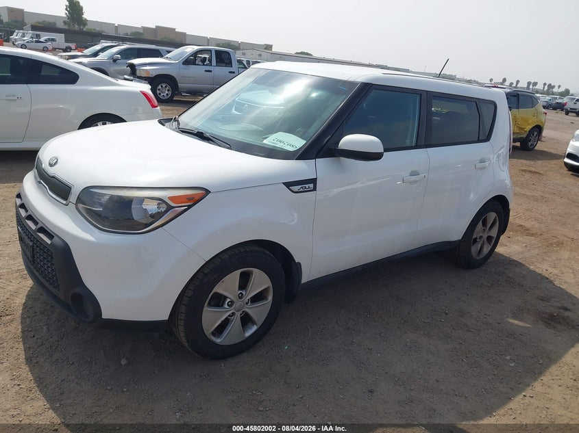 Vin: kndjn2a26f7154259, lot: 46300833, kia soul 20152