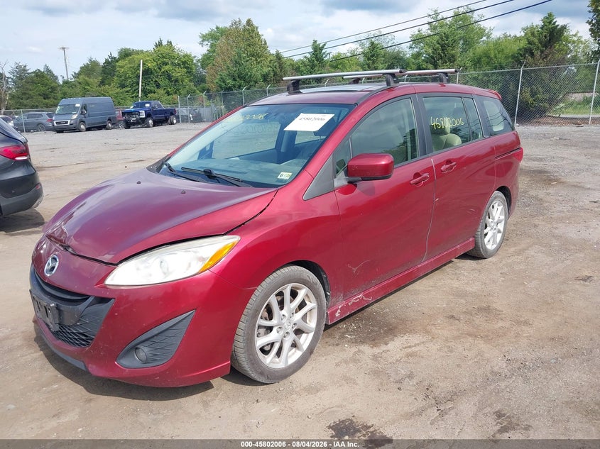 Vin: jm1cw2dl3c0130774, lot: 46300837, mazda mazda5 grand touring 20122