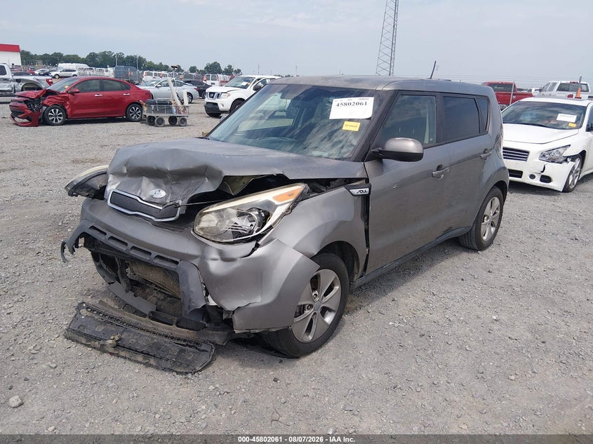 Vin: kndjn2a26f7170073, lot: 46300892, kia soul 20152