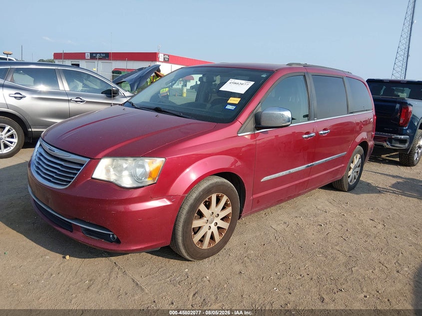 Vin: 2a4rr8dg3br666128, lot: 46300908, chrysler town & country touring-l 20112