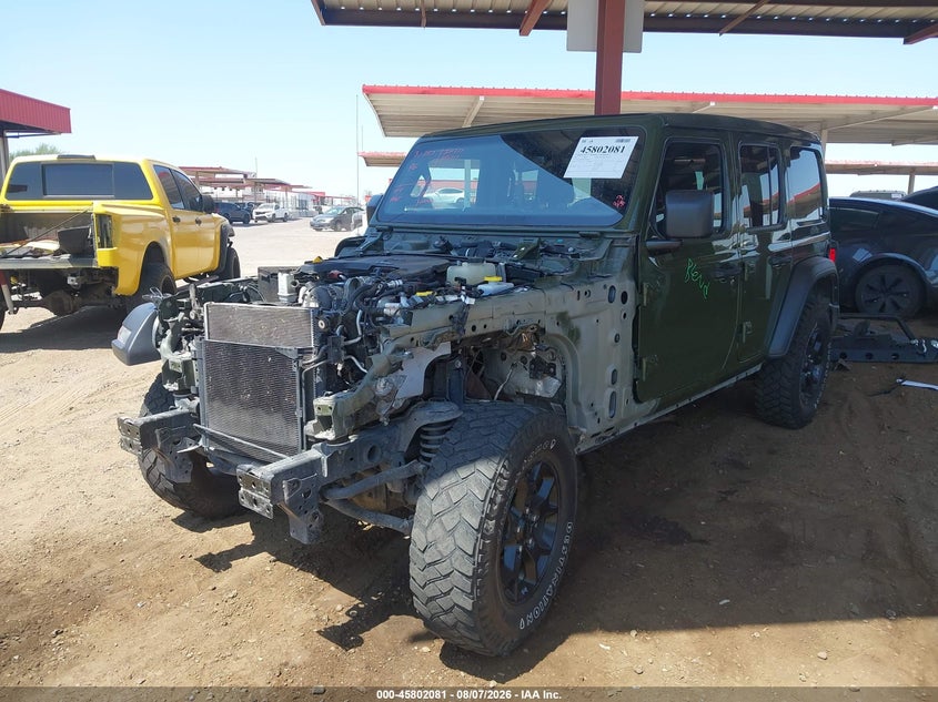 Vin: 1c4hjxdgxmw688222, lot: 46300912, jeep wrangler unlimited willys 4x4 20212