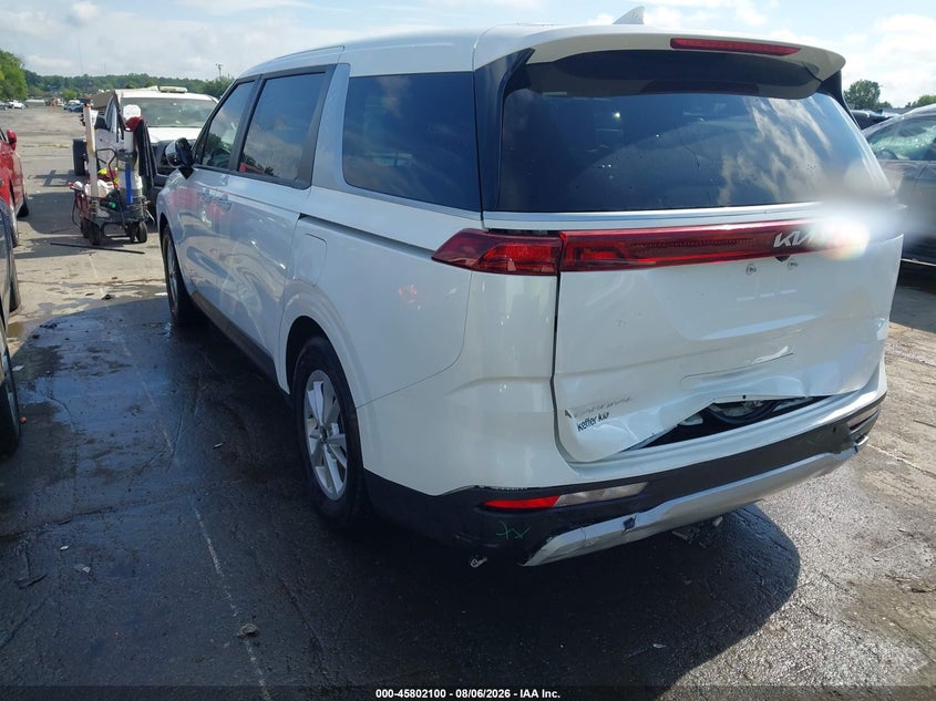 Vin: kndnb4h36r6445343, lot: 46300931, kia carnival mpv lx seat package 20243