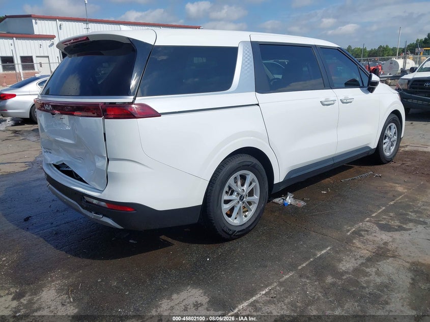 Vin: kndnb4h36r6445343, lot: 46300931, kia carnival mpv lx seat package 20244