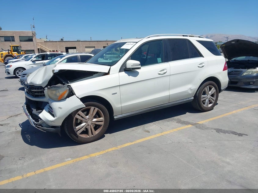 Vin: 4jgda5hb1ca002481, lot: 46301016, mercedes-benz ml 350 4matic 20122