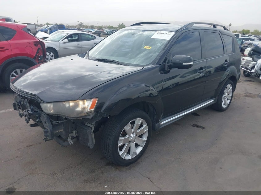 Vin: ja4jt3aw3az015597, lot: 46301023, mitsubishi outlander se 20102