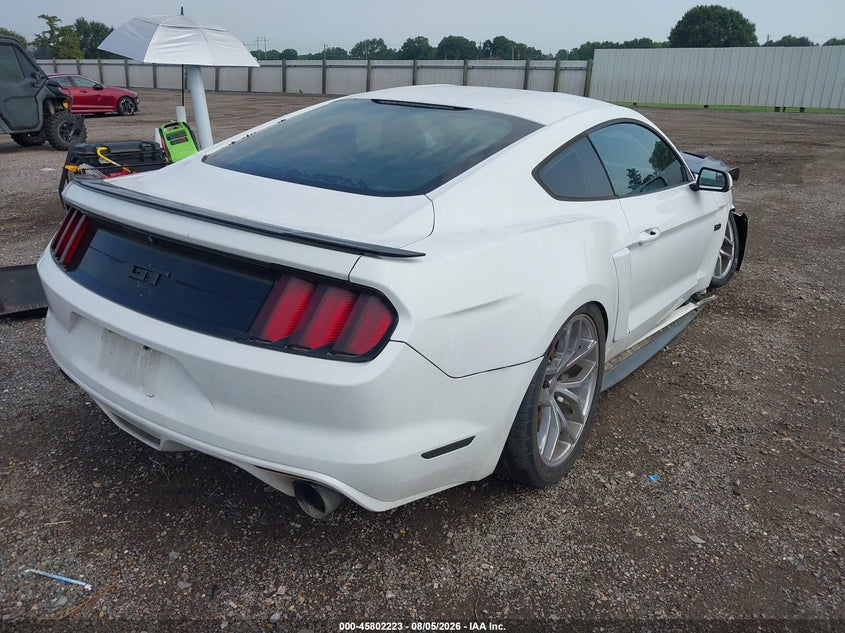 Vin: 1fa6p8cf7f5366477, lot: 46301054, ford mustang gt 20154