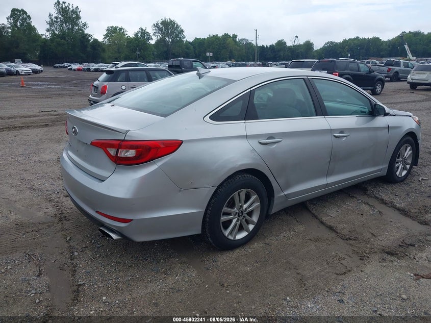 Vin: 5npe24af4gh272025, lot: 46301072, hyundai sonata se 20164