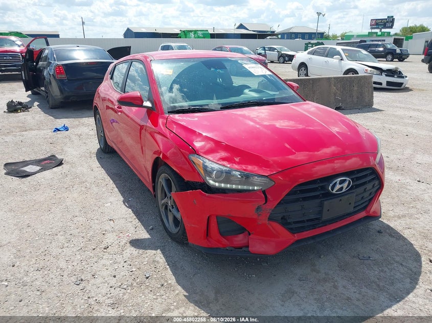 Vin: kmhtg6af3ku017803, lot: 46301089, hyundai veloster 2.0 20191