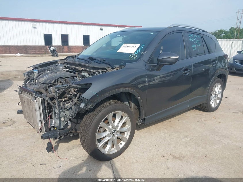 Vin: jm3ke4dyxf0495308, lot: 46301092, mazda cx-5 grand touring 20152