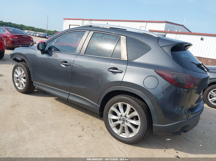 Vin: jm3ke4dyxf0495308, lot: 46301092, mazda cx-5 grand touring 20153