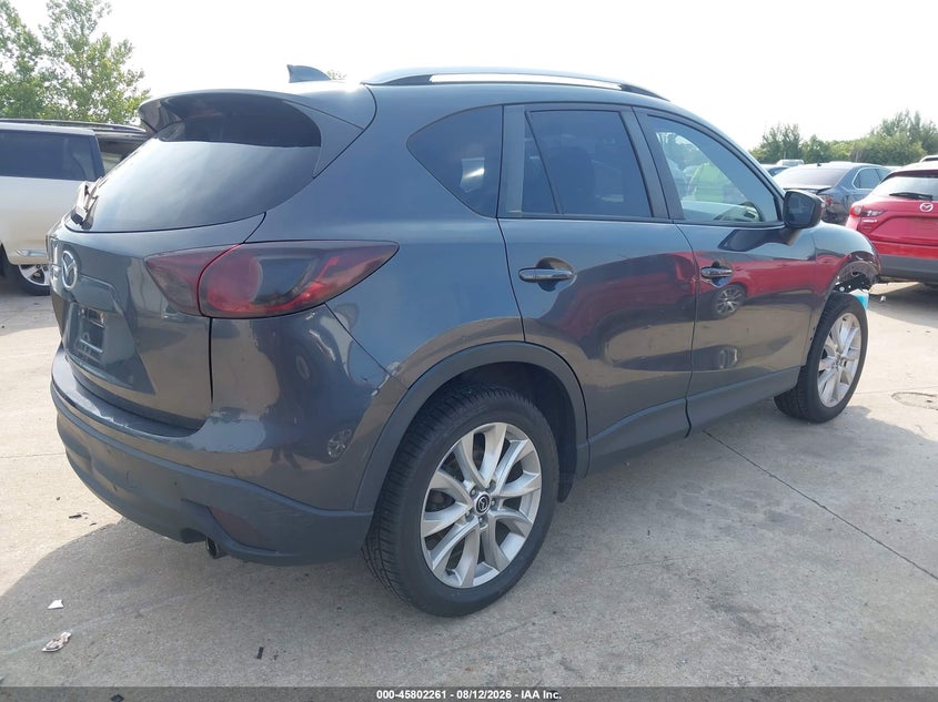 Vin: jm3ke4dyxf0495308, lot: 46301092, mazda cx-5 grand touring 20154