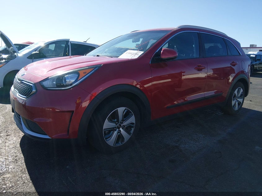 Vin: kndcb3lc2k5218655, lot: 46301121, kia niro lx 20192