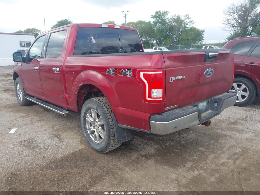 Vin: 1ftew1eg6hkc12319, lot: 46301127, ford f-150 xlt 20173