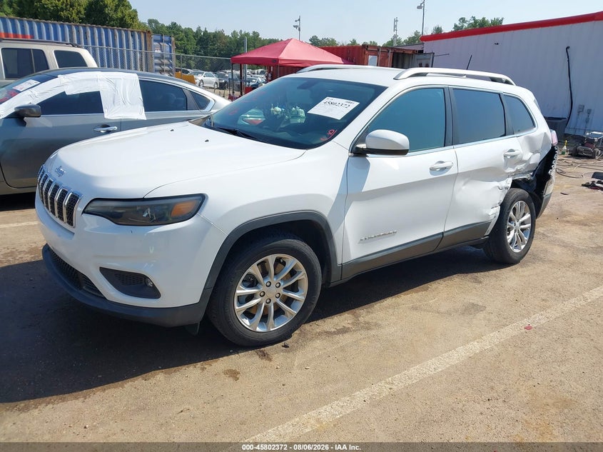 Vin: 1c4pjlcx6kd312681, lot: 46301203, jeep cherokee latitude fwd 20192