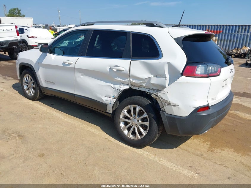 Vin: 1c4pjlcx6kd312681, lot: 46301203, jeep cherokee latitude fwd 20193