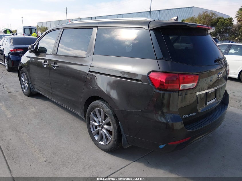 Vin: kndmb5c17f6037758, lot: 46301213, kia sedona lx 20153