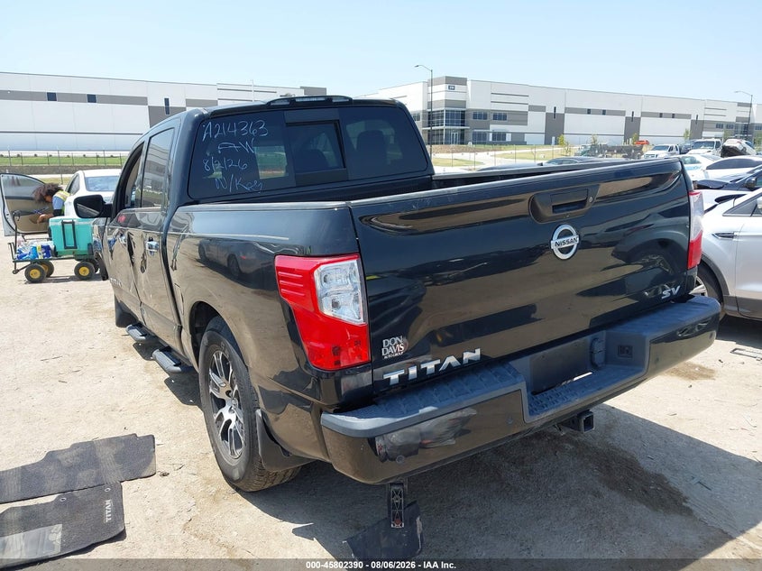 Vin: 1n6aa1ef1mn518094, lot: 46301221, nissan titan sv 4x2 20213
