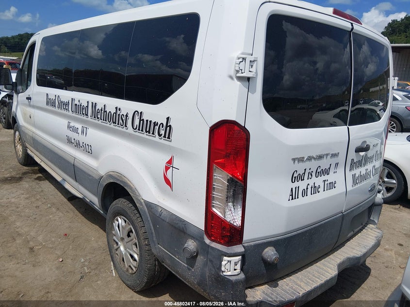 Vin: 1fbzx2zmxfka64987, lot: 46301248, ford transit-350 xlt 20153