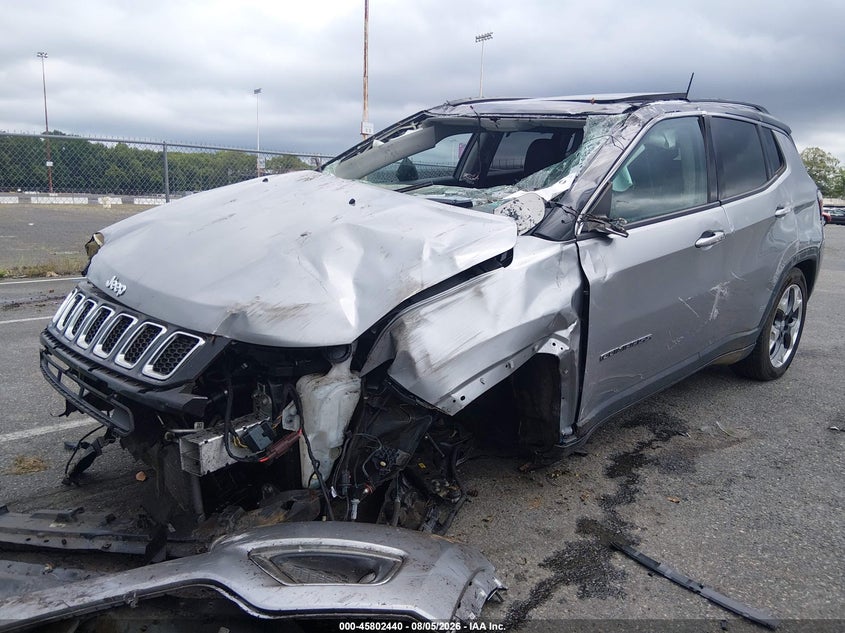 Vin: 3c4njdcb6mt551288, lot: 46301271, jeep compass limited 4x4 20212