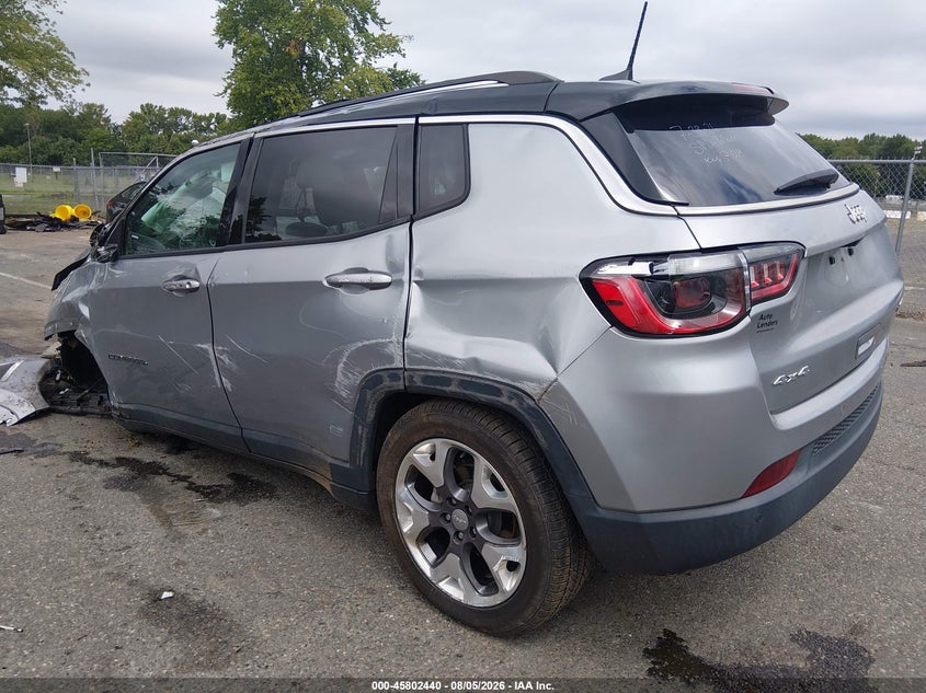 Vin: 3c4njdcb6mt551288, lot: 46301271, jeep compass limited 4x4 20213