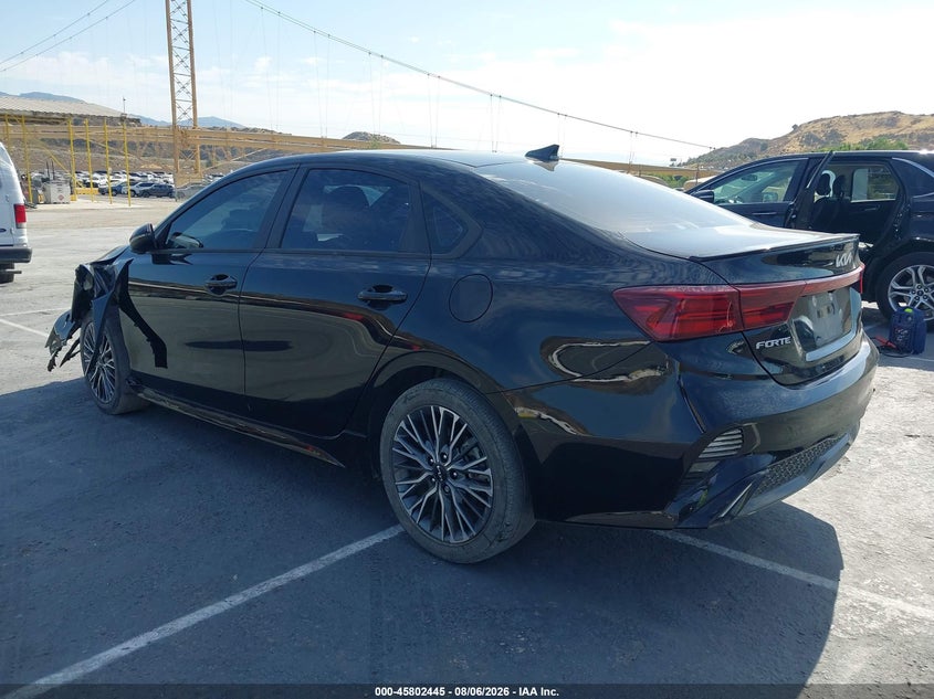 Vin: 3kpf54adxpe662433, lot: 46301276, kia forte gt-line 20233