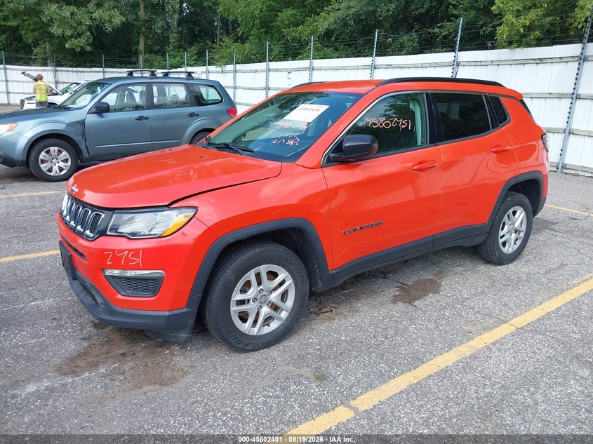 Vin: 3c4njcab9kt731259, lot: 46301282, jeep compass sport 20192