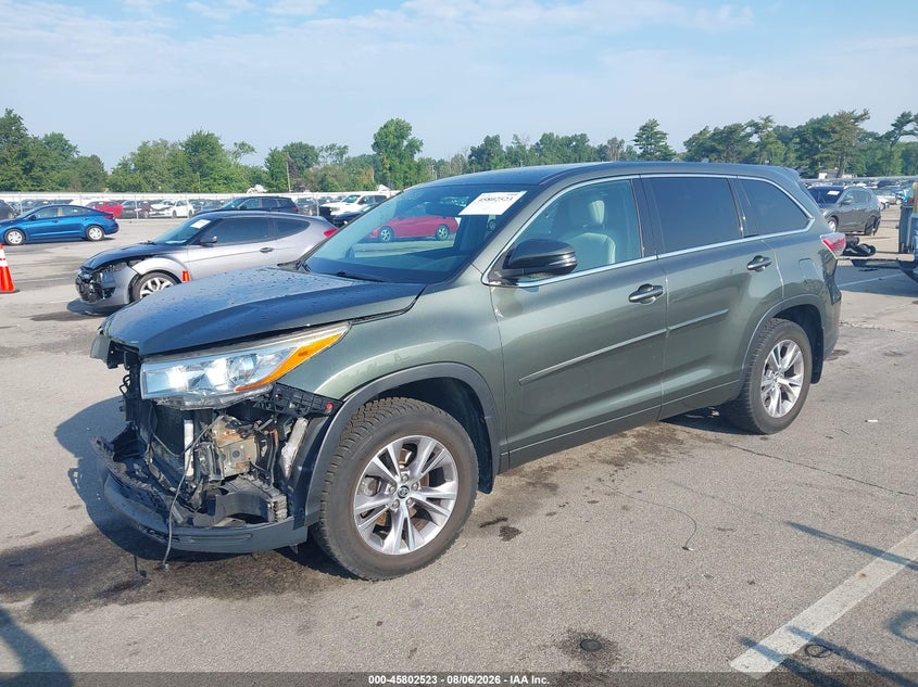 Vin: 5tdbkrfh0gs325436, lot: 46301354, toyota highlander le plus v6 20162