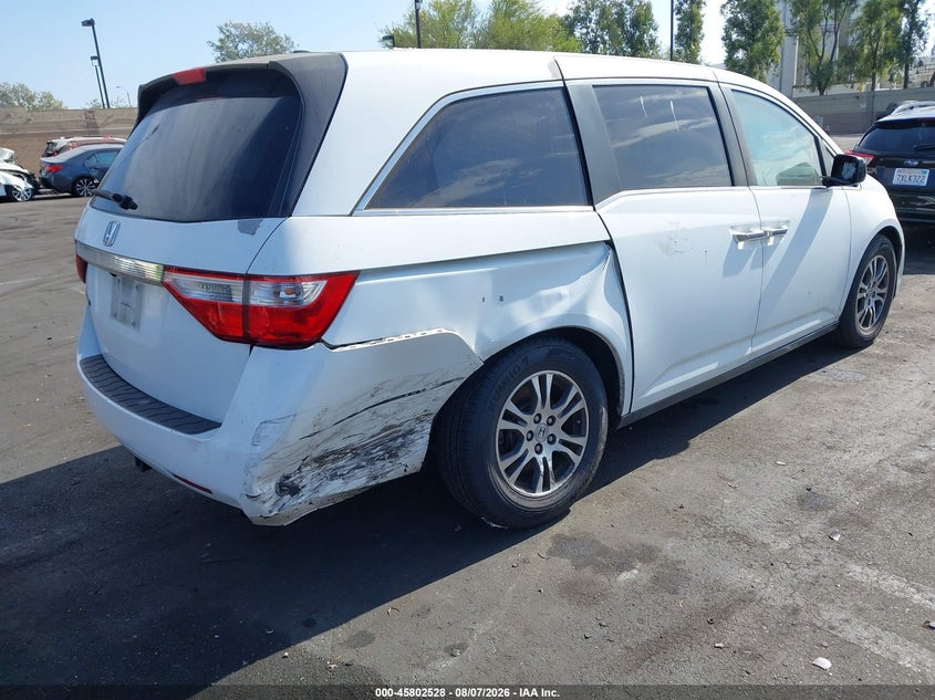 Vin: 5fnrl5h67bb030833, lot: 46301359, honda odyssey ex-l 20114