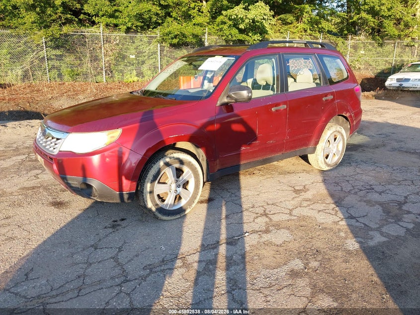 Vin: jf2shabcxbh718482, lot: 46301369, subaru forester 2.5x 20112