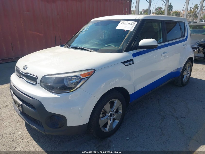 Vin: kndjn2a20h7886325, lot: 46301393, kia soul 20172