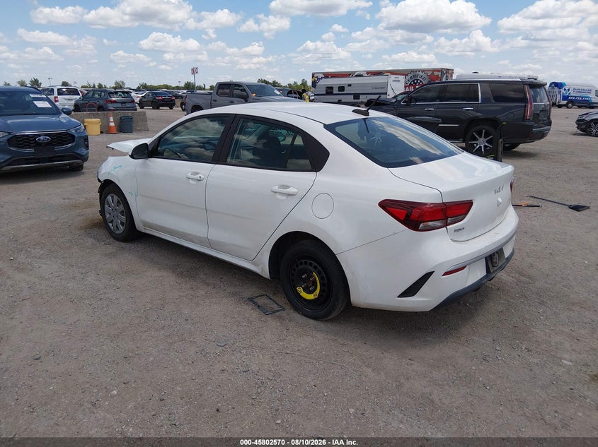 KIA RIO 2022 VIN 3KPA24AD7NE478616