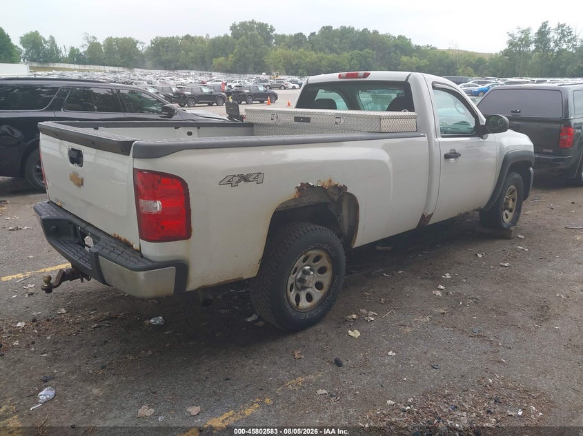 Vin: 1gcnkpea1dz105058, lot: 46301414, chevrolet silverado 1500 work truck 20134