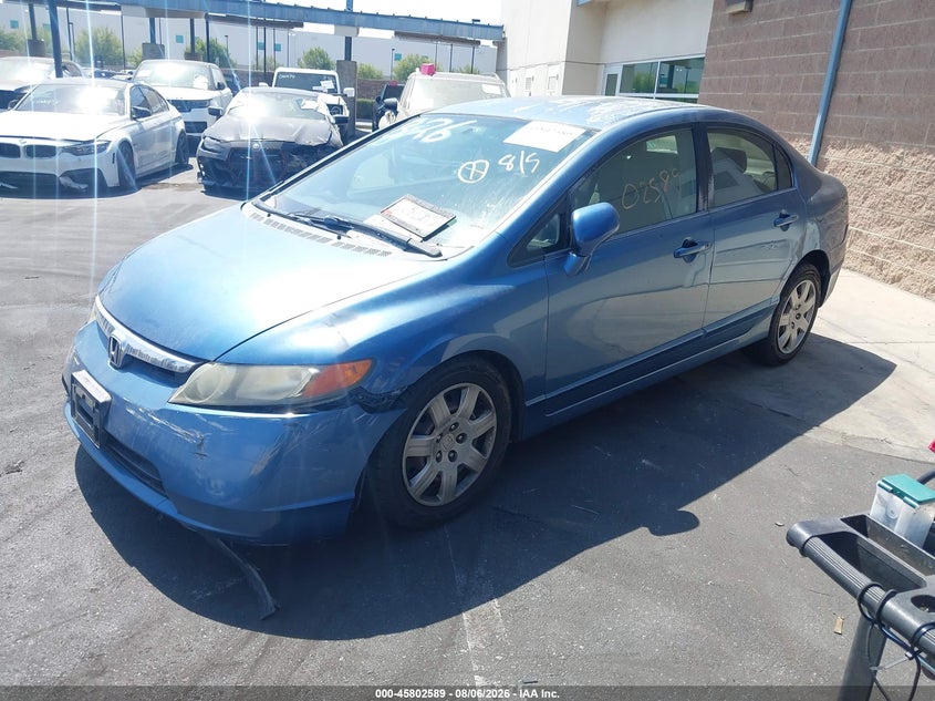 2007 Honda Civic, Right Front, IAAI, VIN 2HGFA16527H512432 — photo 2