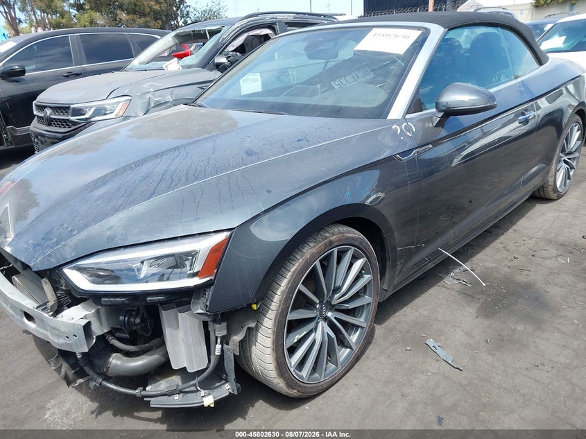 Vin: wauyngf52jn005671, lot: 46301461, audi a5 2.0t premium 20182