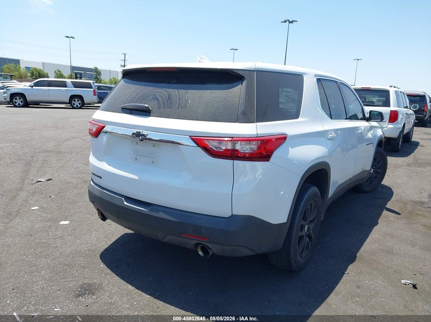 Vin: 1gnerfkw7kj125260, lot: 46301476, chevrolet traverse ls 20194