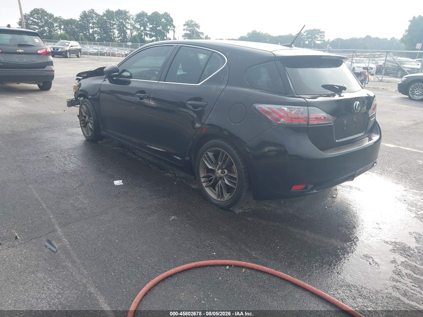 Vin: jthkd5bh2c2062777, lot: 46301509, lexus ct 200h premium 20123
