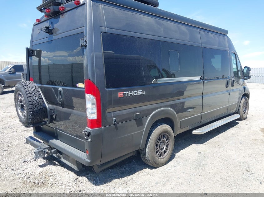 Vin: 3c6mrvug0pe543904, lot: 46301514, ram promaster 3500 window van high roof 159 wb ext 20234