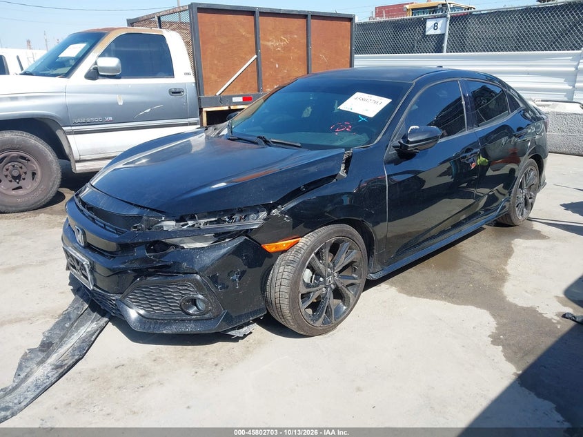 Vin: shhfk7h4xhu423782, lot: 46301534, honda civic sport 20172