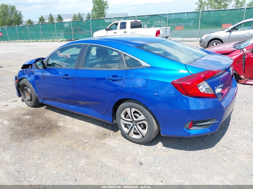 Vin: 19xfc2f55ge227167, lot: 46301577, honda civic lx 20163
