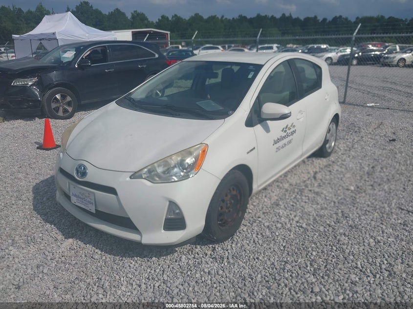 Vin: jtdkdtb31e1560181, lot: 46301585, toyota prius c one 20142