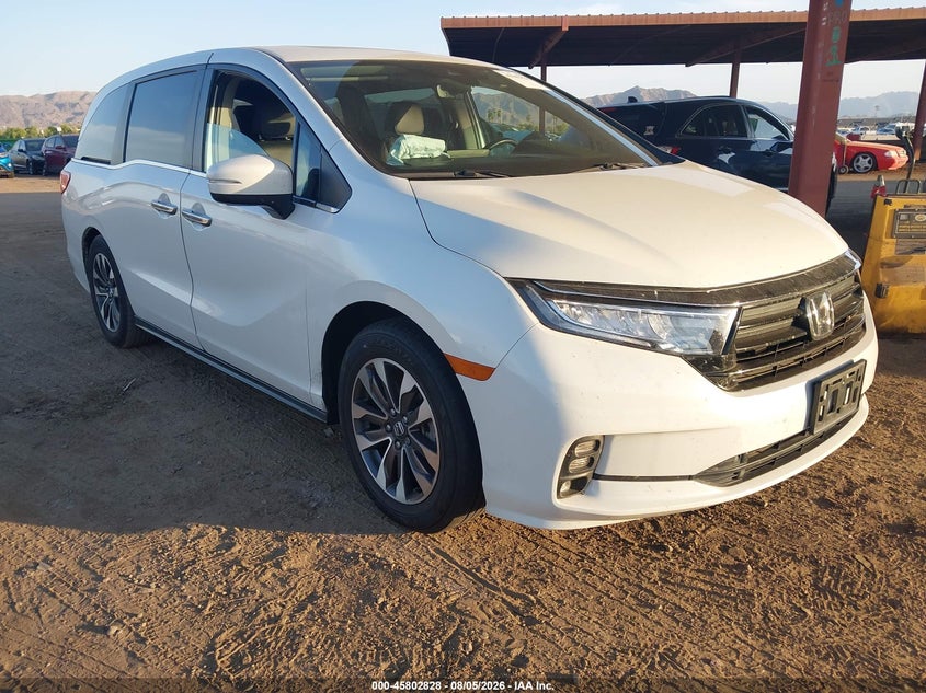 Vin: 5fnrl6h73nb064450, lot: 46301659, honda odyssey ex-l 2022 img_1