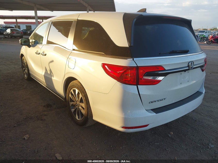 Vin: 5fnrl6h73nb064450, lot: 46301659, honda odyssey ex-l 20223