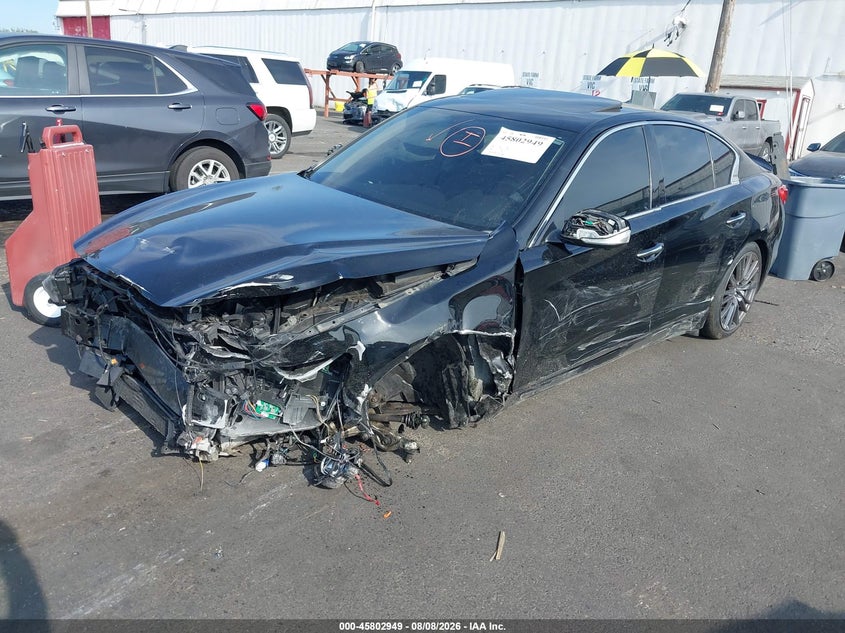 Vin: jn1fv7ar0hm871389, lot: 46301780, infiniti q50 3.0t red sport 400 20172