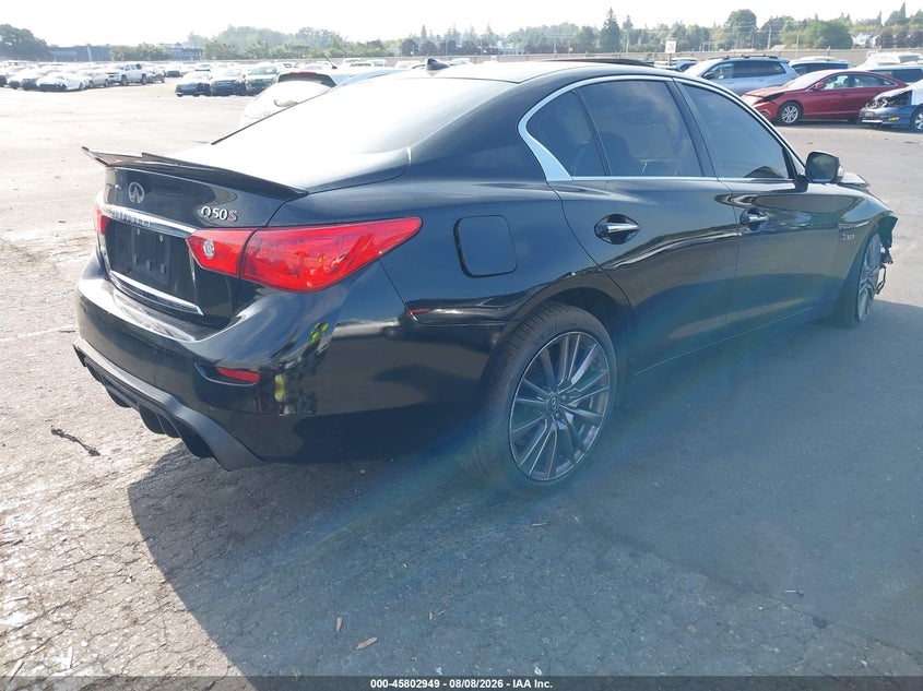 Vin: jn1fv7ar0hm871389, lot: 46301780, infiniti q50 3.0t red sport 400 20174