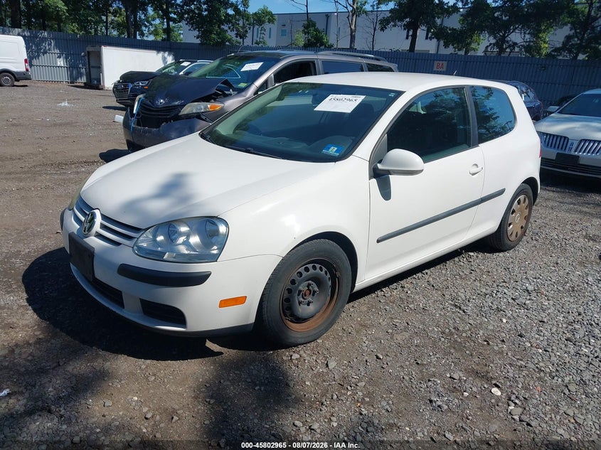 2008 VOLKSWAGEN GOLF HATCHBACK 2.5L I-5 DOHC, VVT, 170HP