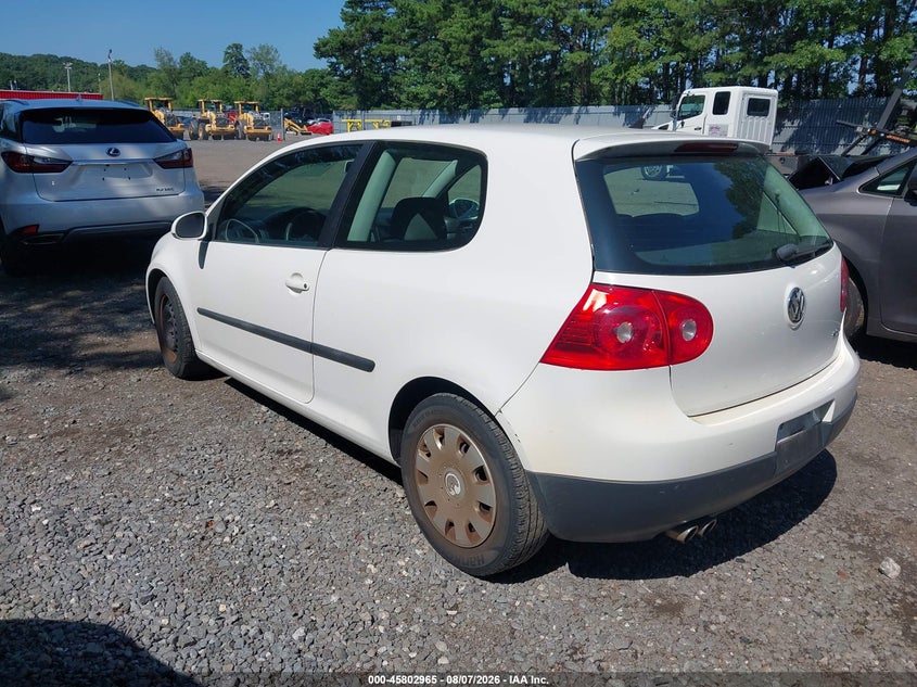 2008 VOLKSWAGEN GOLF HATCHBACK 2.5L I-5 DOHC, VVT, 170HP