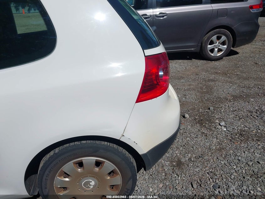 2008 VOLKSWAGEN GOLF HATCHBACK 2.5L I-5 DOHC, VVT, 170HP